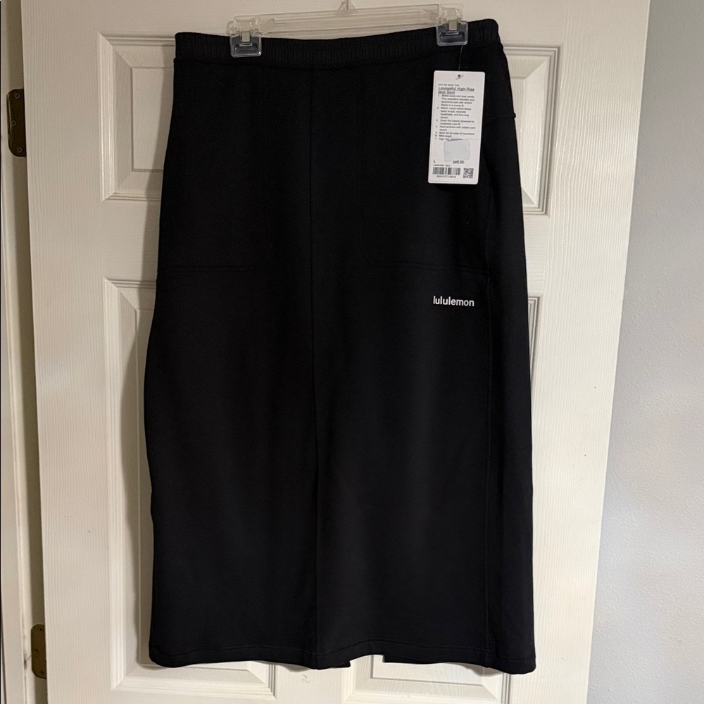 lululemon athletica Classic Black Midi Skirt